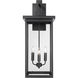 Barkeley 4 Light 30 inch Powder Coated Black Outdoor Wall Sconce